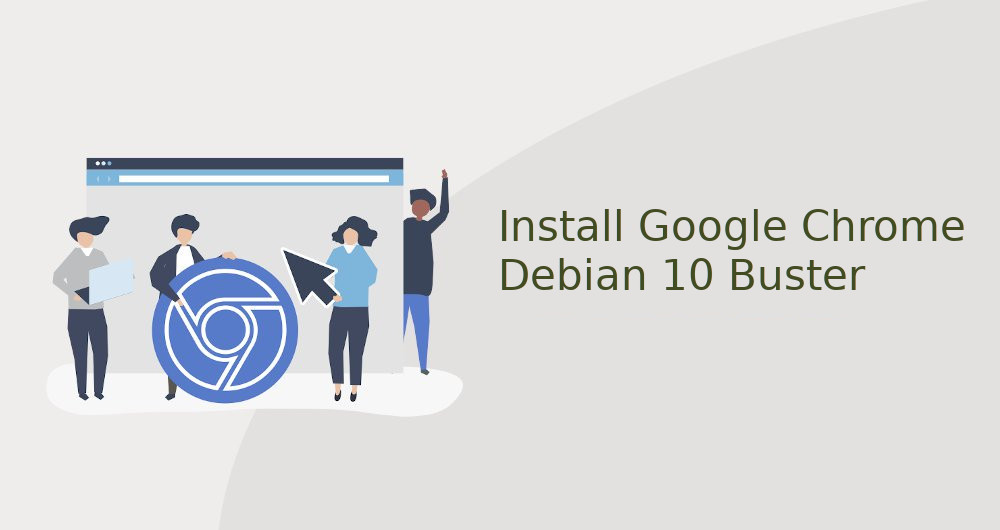 Google Chrome Web Browser on Debian 10 Linux