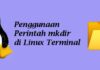 Penggunaan perintah mkdir Linux Terminal