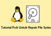 Tutorial Fsck Command di Linux untuk Repair File System